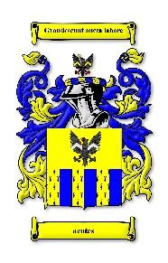 Image 0 of Acotes Irish Coat Of Arms Family Crest Paper Poster
