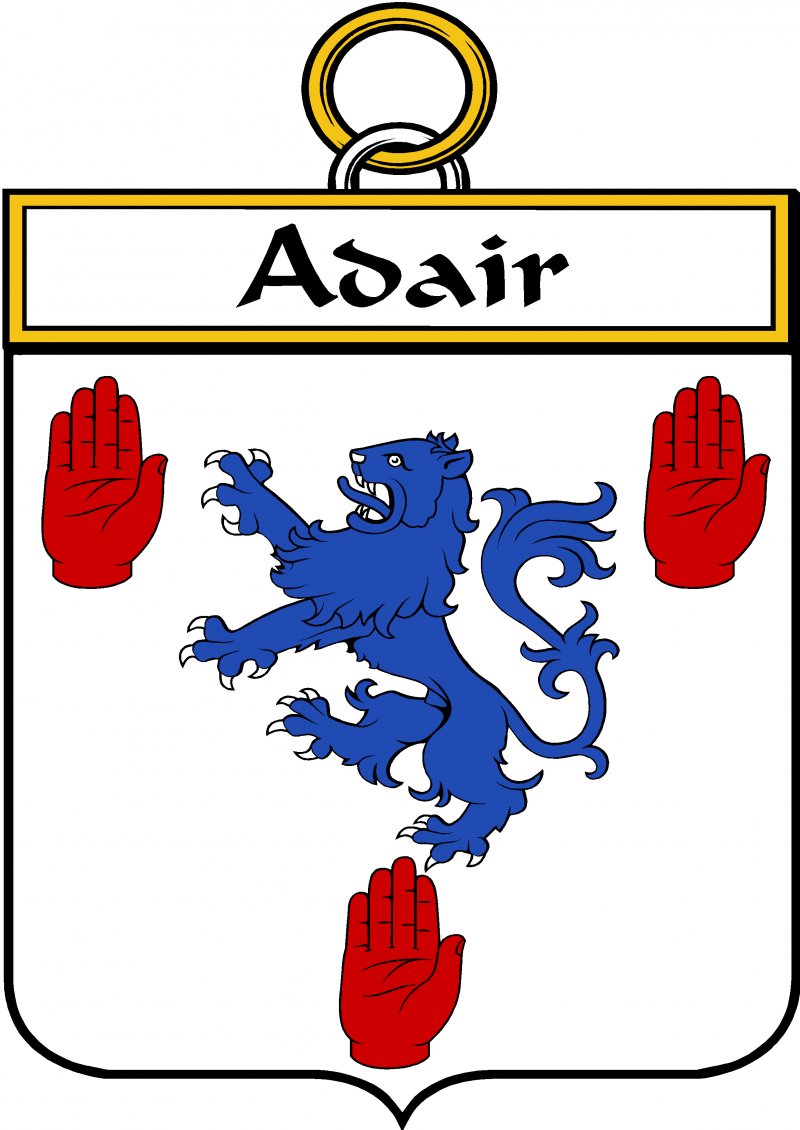 Image 3 of Adair Irish Coat Of Arms Family Crest Paper Poster