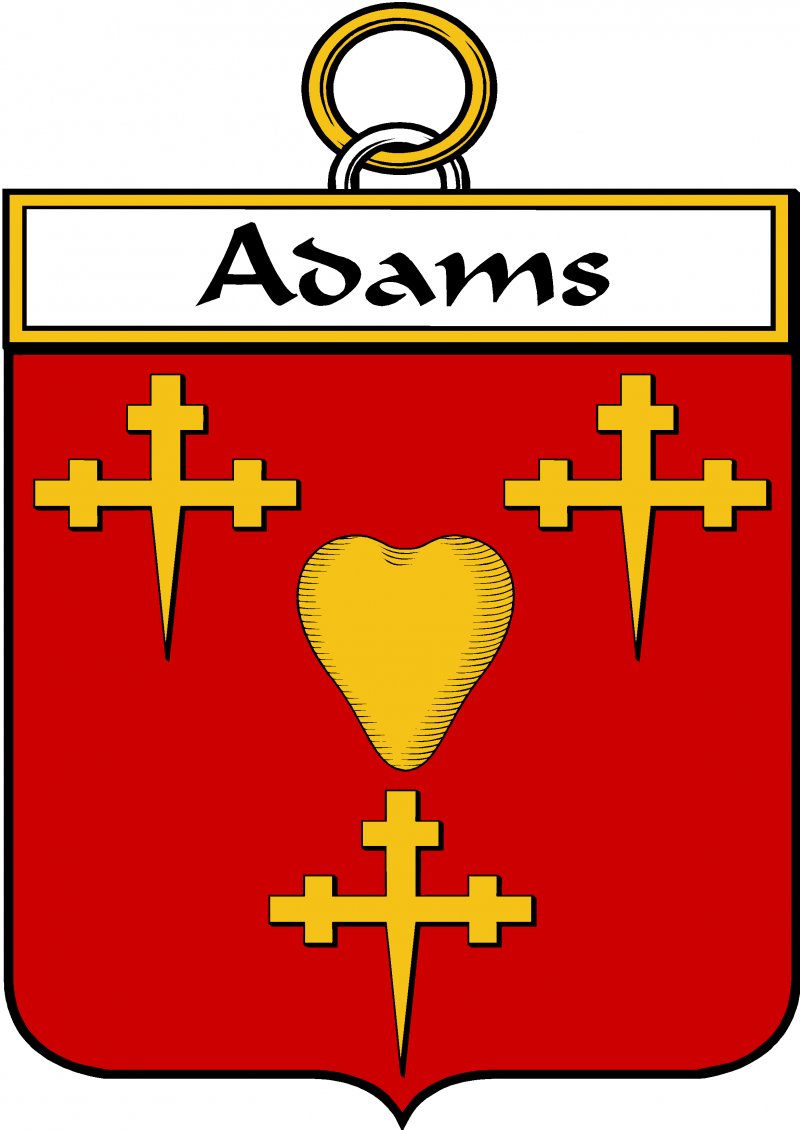 Image 2 of Adams Irish Coat Of Arms Family Crest Paper Poster