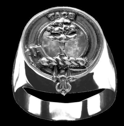 Image 0 of Abercrombie Clan Badge Mens Clan Crest Sterling Silver Ring