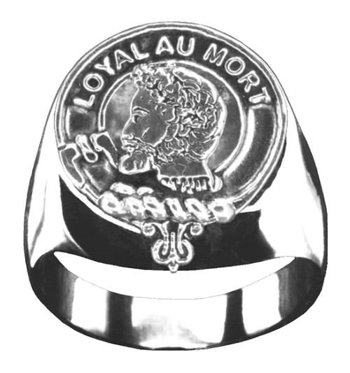 Image 1 of Adair Clan Badge Mens Clan Crest Sterling Silver Ring