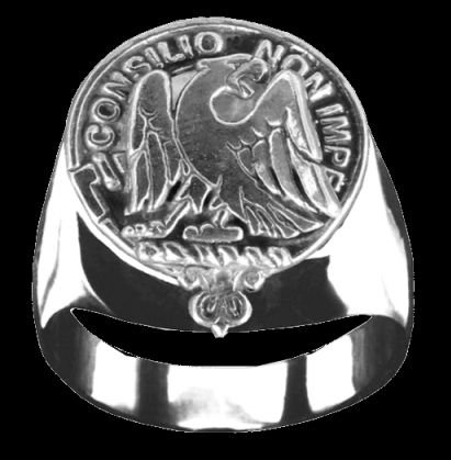 Image 0 of Agnew Clan Badge Mens Clan Crest Sterling Silver Ring