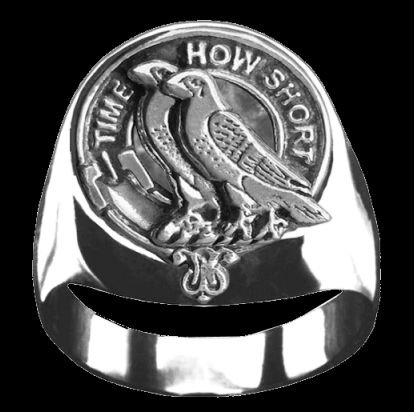 Image 0 of Akins Clan Badge Mens Clan Crest Sterling Silver Ring