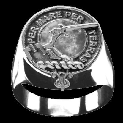 Image 0 of Alexander Clan Badge Mens Clan Crest Sterling Silver Ring