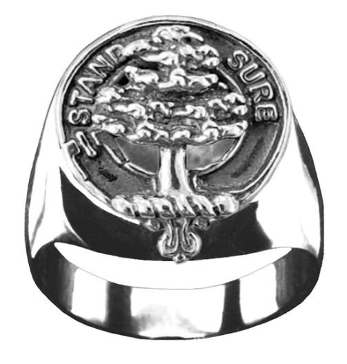 Image 1 of Anderson Clan Badge Mens Clan Crest Sterling Silver Ring