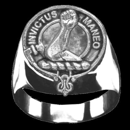 Image 0 of Armstrong Clan Badge Mens Clan Crest Sterling Silver Ring