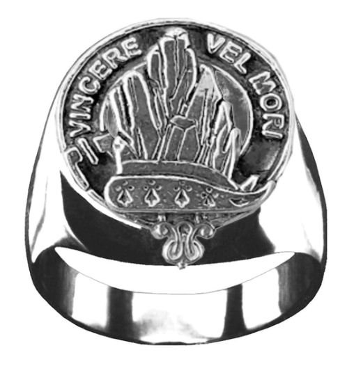 Image 1 of MacNeil Clan Badge Mens Clan Crest Sterling Silver Ring