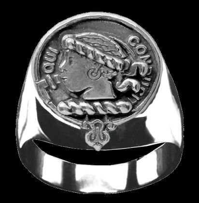 Image 0 of Borthwick Clan Badge Mens Clan Crest Sterling Silver Ring