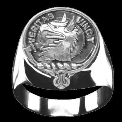 Image 0 of Allison Clan Badge Mens Clan Crest Sterling Silver Ring