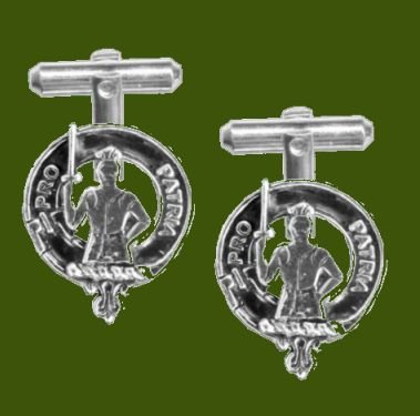 Image 0 of Bannerman Clan Badge Stylish Pewter Clan Crest Cufflinks