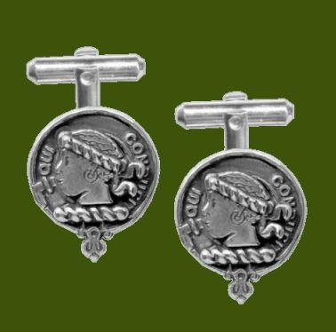 Image 0 of Borthwick Clan Badge Stylish Pewter Clan Crest Cufflinks