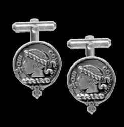 Borthwick Clan Badge Sterling Silver Clan Crest Cufflinks