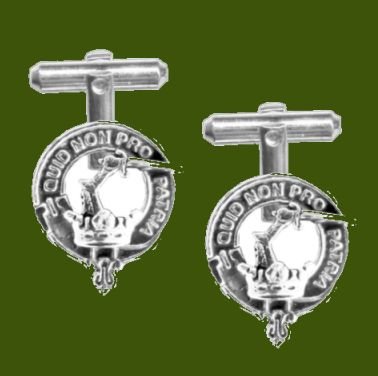 Image 0 of Dewar Clan Badge Stylish Pewter Clan Crest Cufflinks