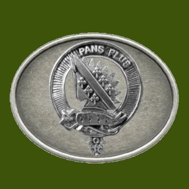 Image 0 of Marr Clan Badge Oval Antiqued Mens Stylish Pewter Belt Buckle
