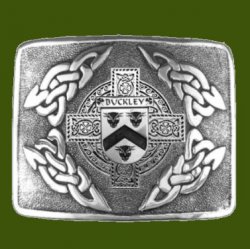 Buckley Irish Badge Interlace Mens Stylish Pewter Kilt Belt Buckle