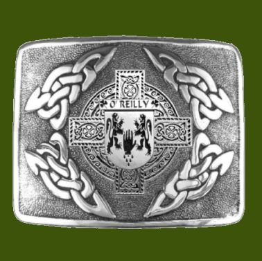 Image 0 of OReilly Irish Badge Interlace Mens Stylish Pewter Kilt Belt Buckle