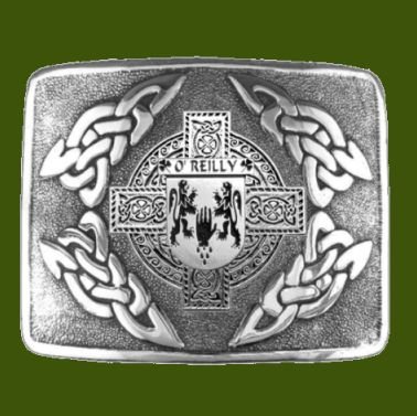 Image 0 of OReilly Irish Badge Interlace Mens Stylish Pewter Kilt Belt Buckle