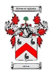 Image 1 of Aicken Irish Coat Of Arms Family Crest Paper Poster