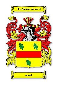 Image 0 of Aland Irish Coat Of Arms Family Crest Paper Poster