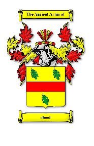 Image 1 of Aland Irish Coat Of Arms Family Crest Paper Poster