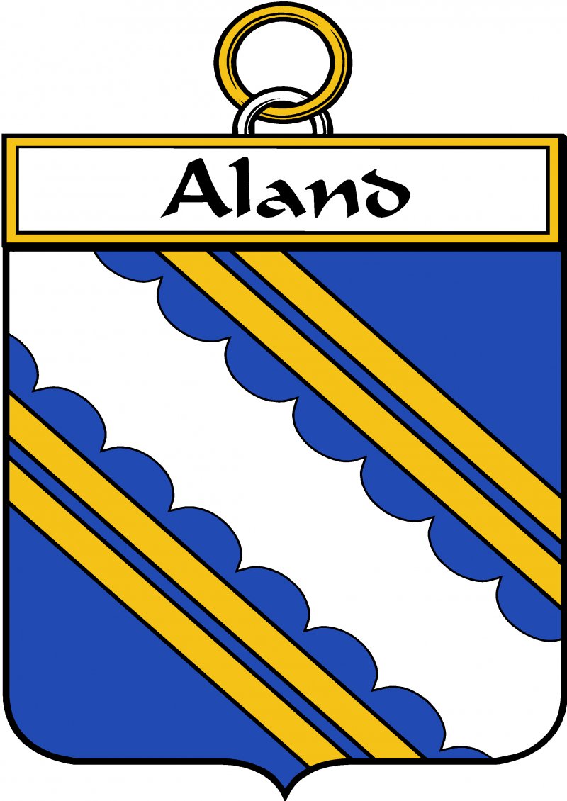Image 3 of Aland Irish Coat Of Arms Family Crest Paper Poster