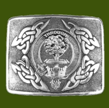 Image 0 of Hamilton Clan Badge Interlace Mens Stylish Pewter Kilt Belt Buckle