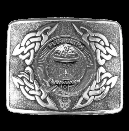 Image 0 of Nairn Clan Badge Interlace Mens Sterling Silver Kilt Belt Buckle