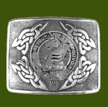 Image 0 of Oliphant Clan Badge Interlace Mens Stylish Pewter Kilt Belt Buckle