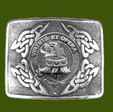 Image 0 of Pentland Clan Badge Interlace Mens Stylish Pewter Kilt Belt Buckle