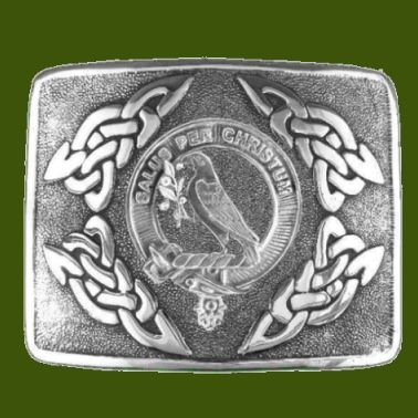 Image 0 of Abernethy Clan Badge Interlace Mens Stylish Pewter Kilt Belt Buckle