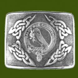 Abernethy Clan Badge Interlace Mens Stylish Pewter Kilt Belt Buckle