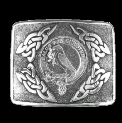 Image 0 of Abernethy Clan Badge Interlace Mens Sterling Silver Kilt Belt Buckle