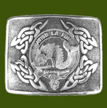Image 0 of Kennedy Clan Badge Interlace Mens Stylish Pewter Kilt Belt Buckle