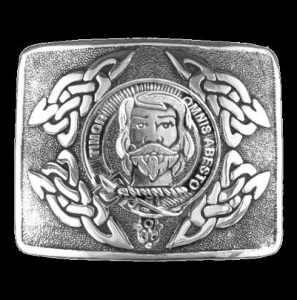 Image 0 of MacNab Clan Badge Interlace Mens Sterling Silver Kilt Belt Buckle