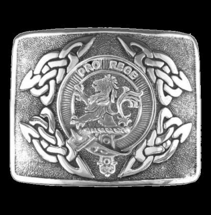 Image 0 of MacFie Clan Badge Interlace Mens Sterling Silver Kilt Belt Buckle