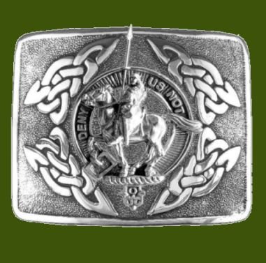 Image 0 of Thompson Clan Badge Interlace Mens Stylish Pewter Kilt Belt Buckle
