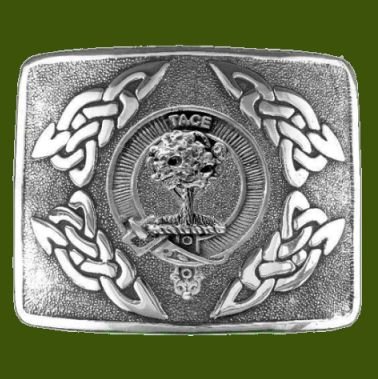 Image 0 of Abercrombie Clan Badge Interlace Mens Stylish Pewter Kilt Belt Buckle