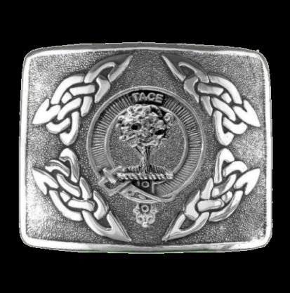 Image 0 of Abercrombie Clan Badge Interlace Mens Sterling Silver Kilt Belt Buckle