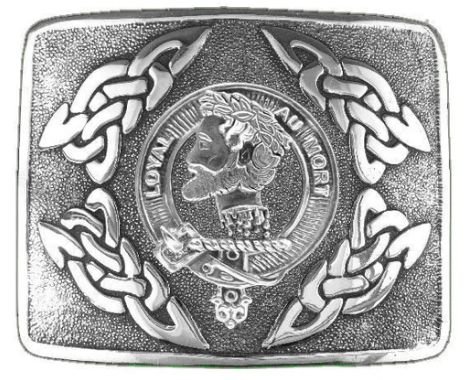 Image 1 of Adair Clan Badge Interlace Mens Stylish Pewter Kilt Belt Buckle