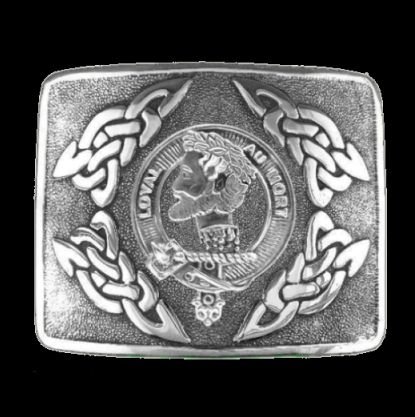 Image 0 of Adair Clan Badge Interlace Mens Sterling Silver Kilt Belt Buckle
