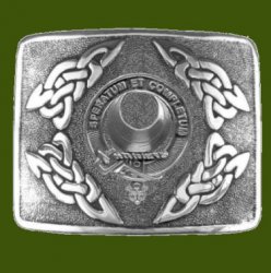 Arnott Clan Badge Interlace Mens Stylish Pewter Kilt Belt Buckle