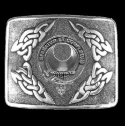 Arnott Clan Badge Interlace Mens Sterling Silver Kilt Belt Buckle
