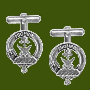 Image 0 of Galloway Clan Badge Stylish Pewter Clan Crest Cufflinks