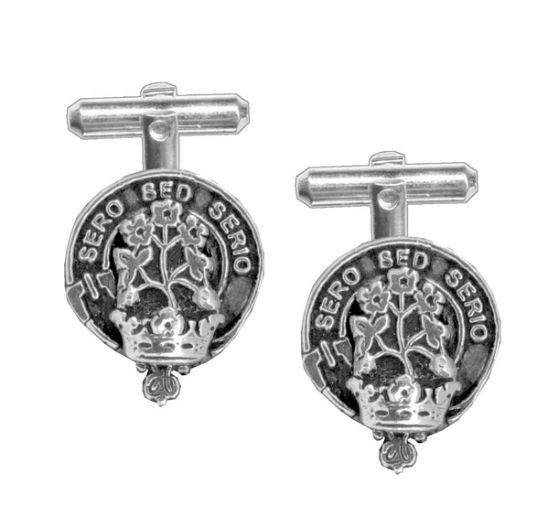 Image 1 of Gayre Clan Badge Sterling Silver Clan Crest Cufflinks