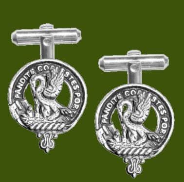 Image 0 of Gibson Clan Badge Stylish Pewter Clan Crest Cufflinks