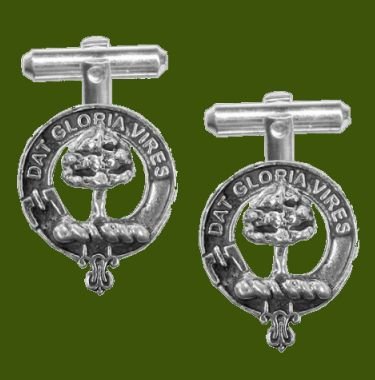 Image 0 of Hogg Clan Badge Stylish Pewter Clan Crest Cufflinks