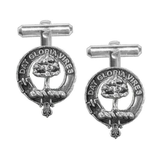 Image 1 of Hogg Clan Badge Stylish Pewter Clan Crest Cufflinks