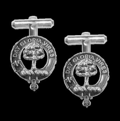 Image 0 of Hogg Clan Badge Sterling Silver Clan Crest Cufflinks