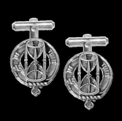Image 0 of Houston Clan Badge Sterling Silver Clan Crest Cufflinks