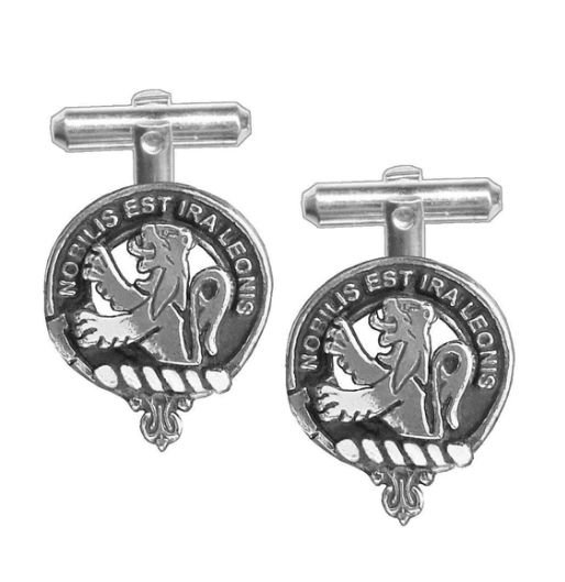 Image 1 of Inglis Clan Badge Stylish Pewter Clan Crest Cufflinks